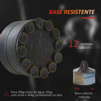 Punching Ball de Boxe com Altura Ajustável com Barra Giratória 360° e Base Preenchida Punching Ball para Boxe 88x48x155-205 cm Preto e Vermelho — foto 6