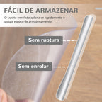 Tapete Protetor Retangular para Cadeira de Escritório 90x120 cm Protetor de Chão de PVC Transparente — foto 4