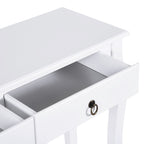Mesa Tipo Consola para Sala de Estar Consola para Entrada com 2 Gavetas e Prateleira Inferior 100x33x75cm Branco — foto 9