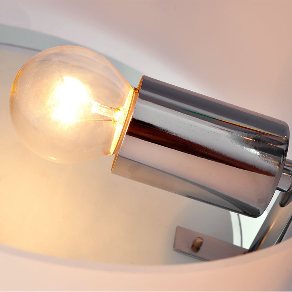 Candeeiro de Teto Moderno Candeeiro Suspenso com Ecrã em Acrílico e Suporte para Lâmpada E27 Candeeiro para Sala de Estar Dormitório Sala de Jantar Ø64x20 cm Branco — foto 7