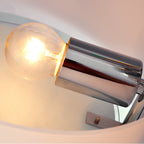 Candeeiro de Teto Moderno Candeeiro Suspenso com Ecrã em Acrílico e Suporte para Lâmpada E27 Candeeiro para Sala de Estar Dormitório Sala de Jantar Ø64x20 cm Branco — foto 7