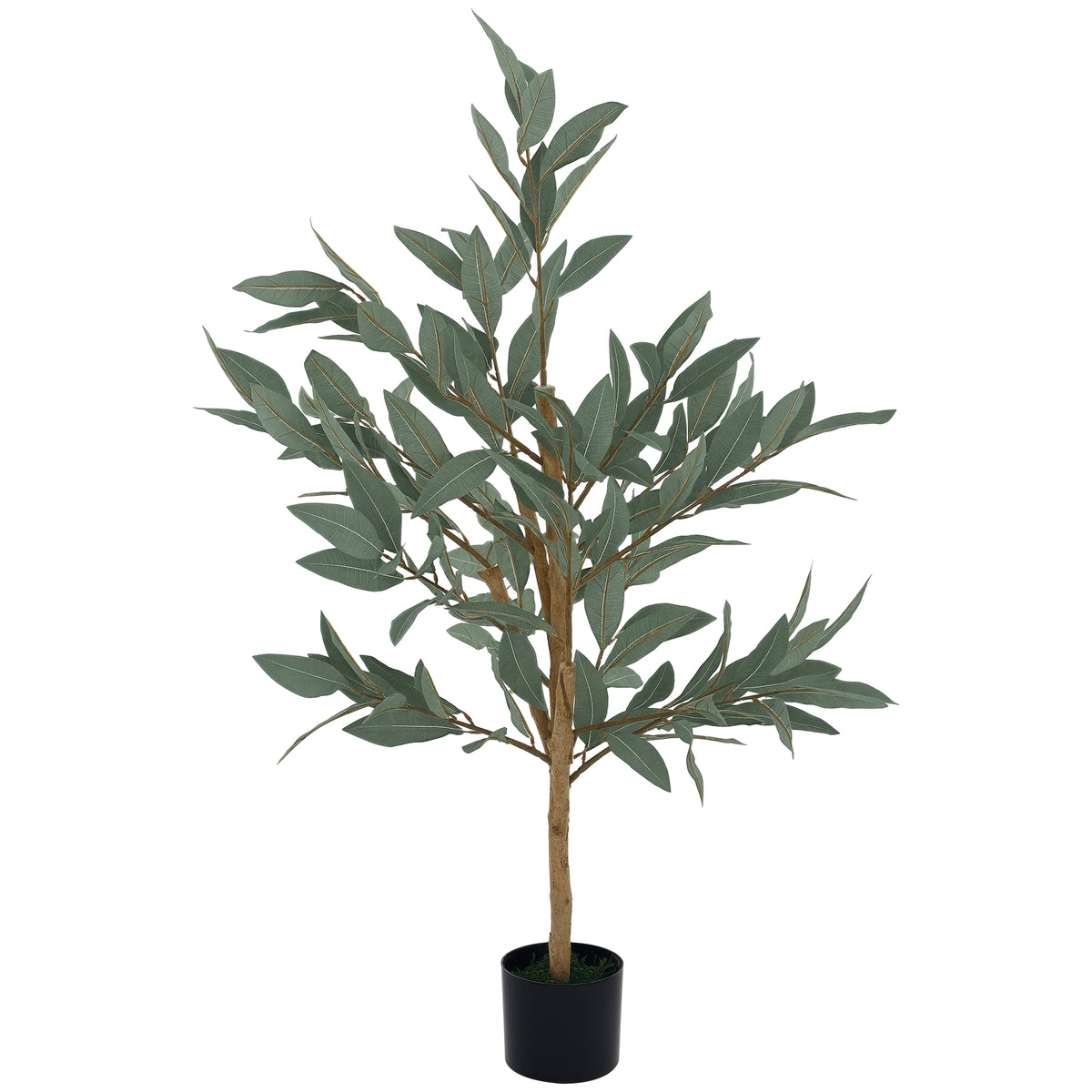 Planta Artificial de Louro 120 cm Planta Artificial Decorativa Grande Decoração para Casa Escritório Varanda Quarto Verde — foto 1