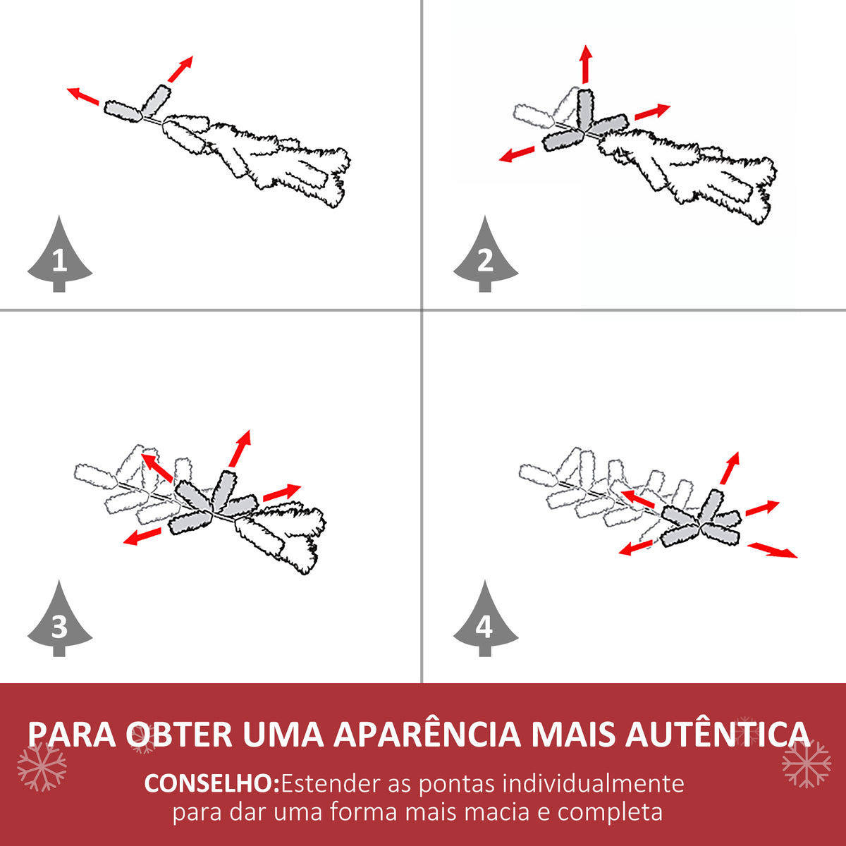 Árvore de Natal Artificial 180cm com 1000 Ramos de PVC Suporte Metálico Decoração de Natal para Interiores Ø102x180cm Verde — foto 6