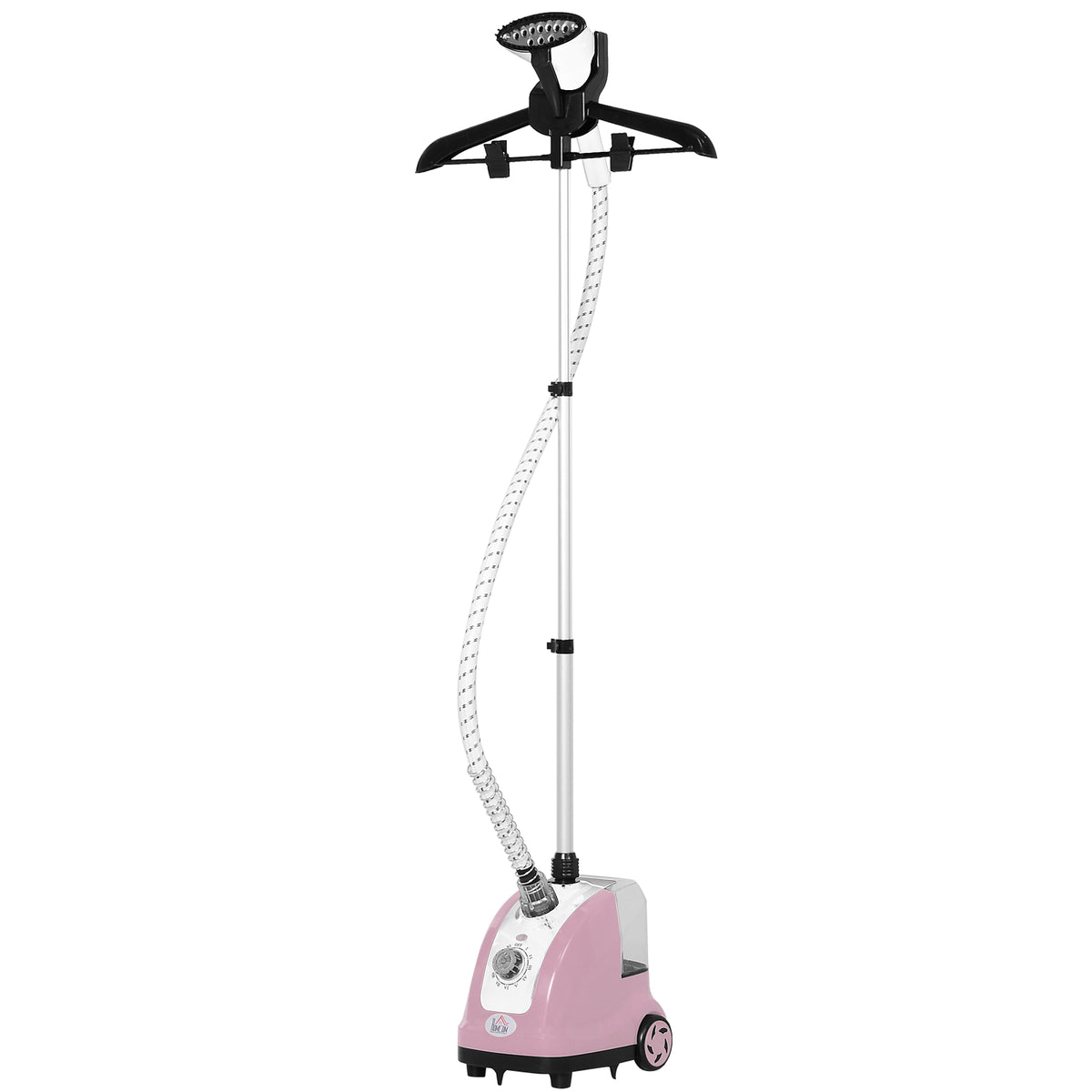 Ferro de Engomar a Vapor com Depósito de 1,4 L e Temperatura Ajustável em 11 Níveis Ferro de Engomar a Vapor Vertical 26x21,5x146 cm Rosa — foto 1