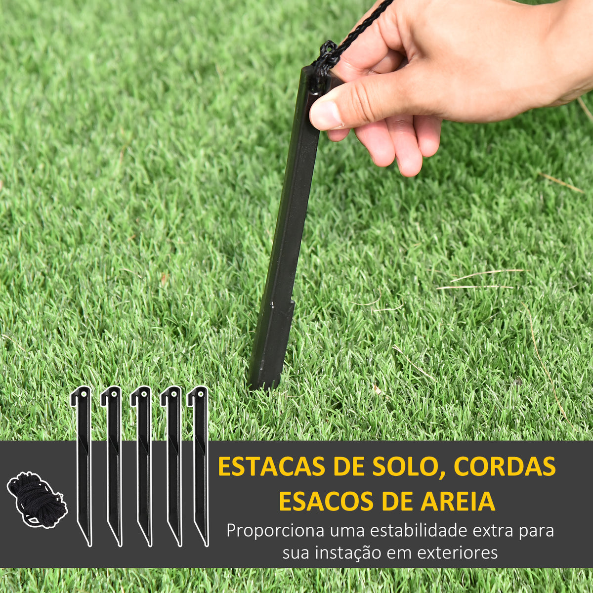 Pai Natal Insuflável com Saco de Presentes 3 Luzes LED IP44 e Inflador Elétrico Decoração de Natal para Interiores e Exteriores 148x85x240cm Vermelho e Verde — foto 5