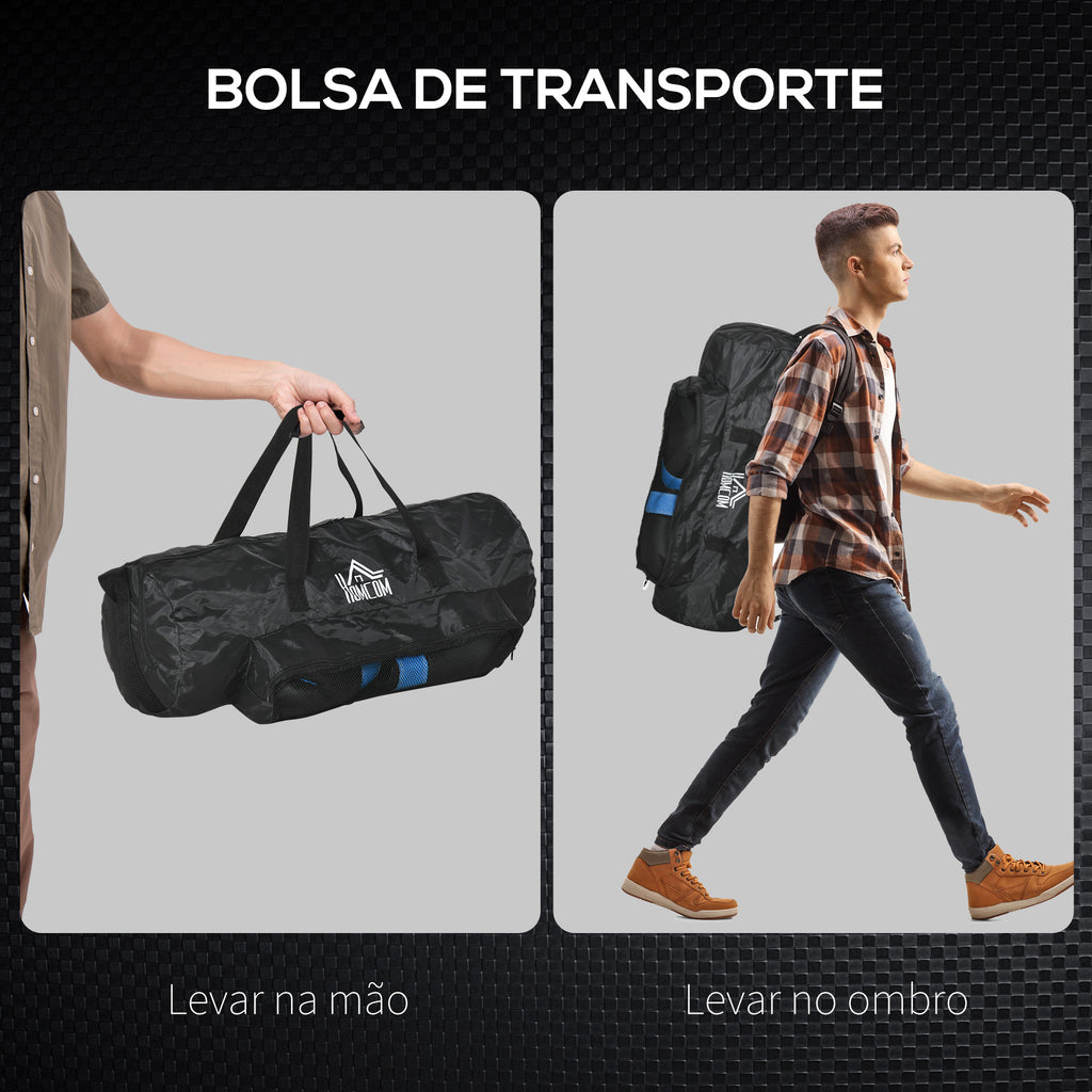 Saco de Boxe Profissional Puching Bag com Luvas de 8 oz Gancho e Bolsa de Armazenamento Saco de Areia de Treinamento para Adultos e Adolescentes Ø25x102 cm Azul — foto 6