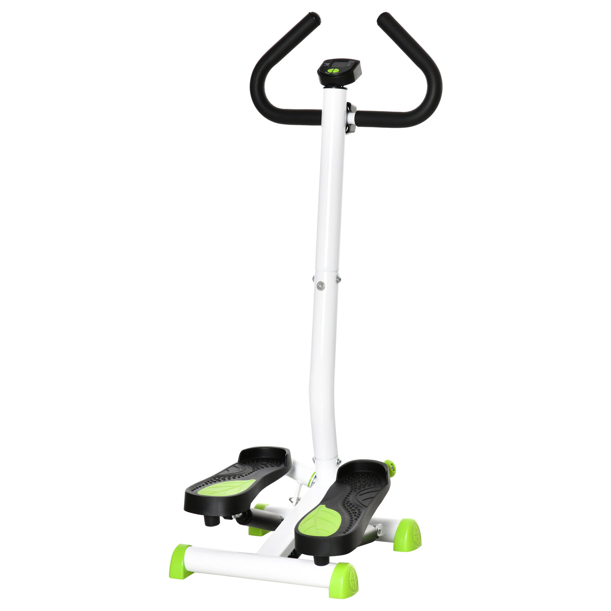 Máquina de Step Stepper Fitness em Casa com Tela LCD Alça e Pedais Antiderrapantes Equipamento de Exercício para Ginásio Escritório 55x44x108 cm Branco — foto 1