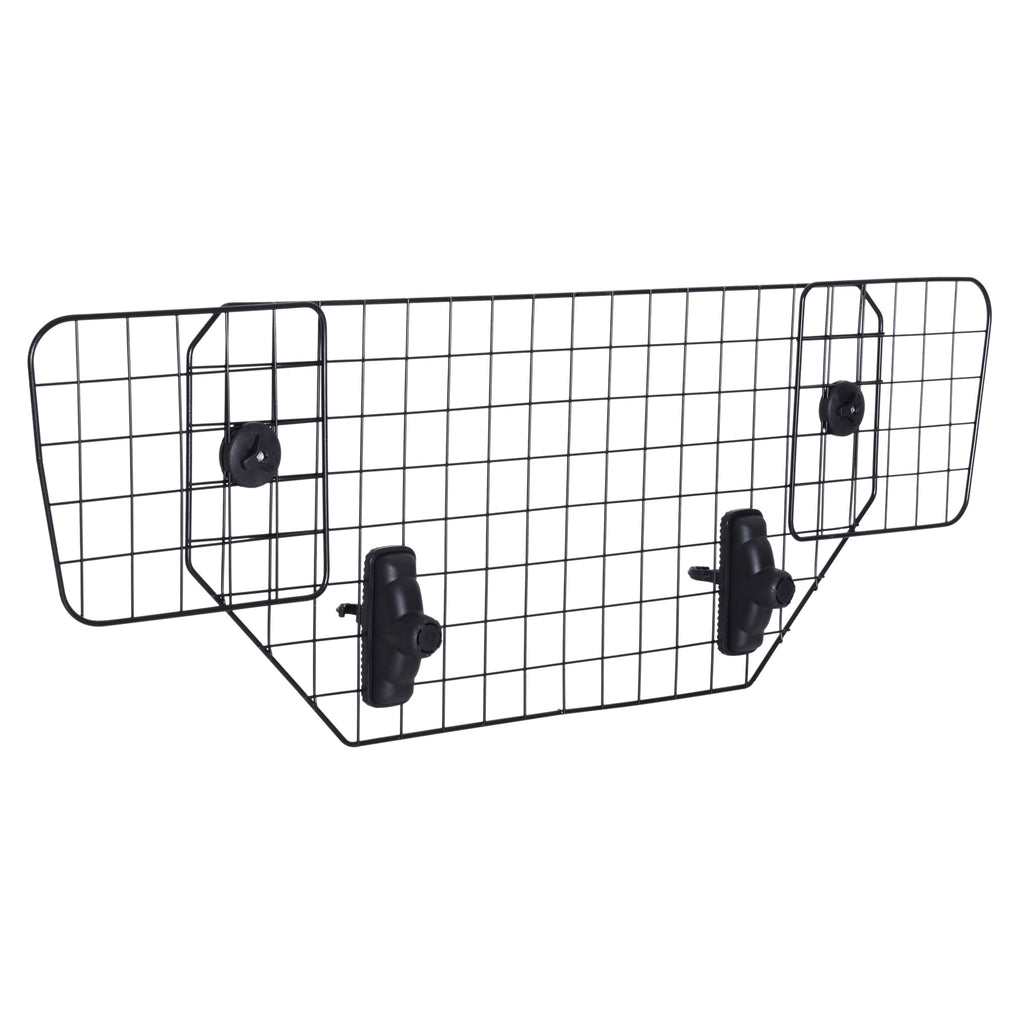 Grade de Segurança de Carro para Cães Universal Grade de Segurança para Cães com Largura Ajustável 89-122x41cm Preto — foto 1