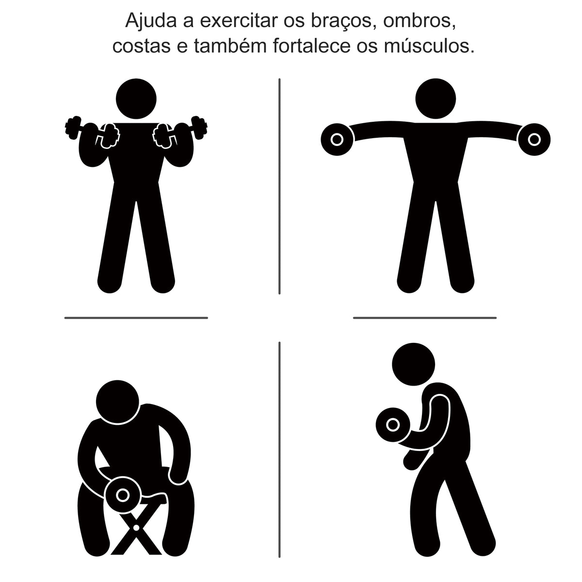 Conjunto de Halteres Ajustáveis 30kg com Barra de Conexão de Aço e Discos Desmontáveis Conjunto de Pesos para Treinamento em Casa Academia Escritório Preto — foto 7