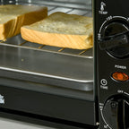 Mini Forno Elétrico 10 Litros 750W com Temperatura até 230 °C Temporizador 60 Minutos Bandeja e Grade 36,5x26x22cm Preto — foto 9