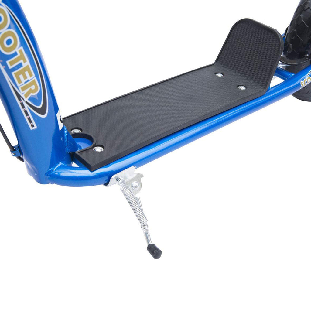 Trotinete com 2 Rodas de 12 Polegadas Trotinete para Crianças com Guiador Ajustável Freio e Cavalete Carga Máxima 100kg 120x52x80-88cm Azul — foto 7