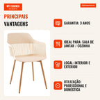 Cadeira Lisy — Beige — Infografia — vantagens