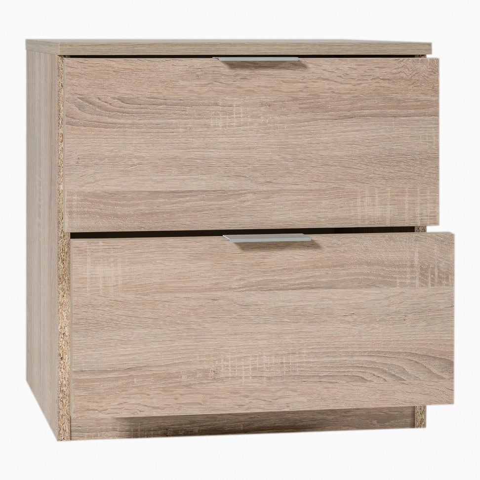 Mesa de cabeceira Carvalho Cambridge com 2 gavetas — foto 2