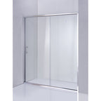 Frontal de duche em vidro transparente 160x185cm — foto 2