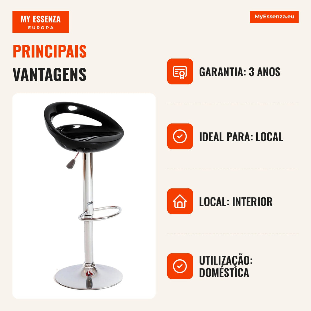 Pack 4 Bancos Boss One — Preto — Infografia — vantagens