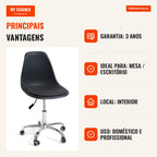 Cadeira Dami Office — Preto — Infografia — vantagens