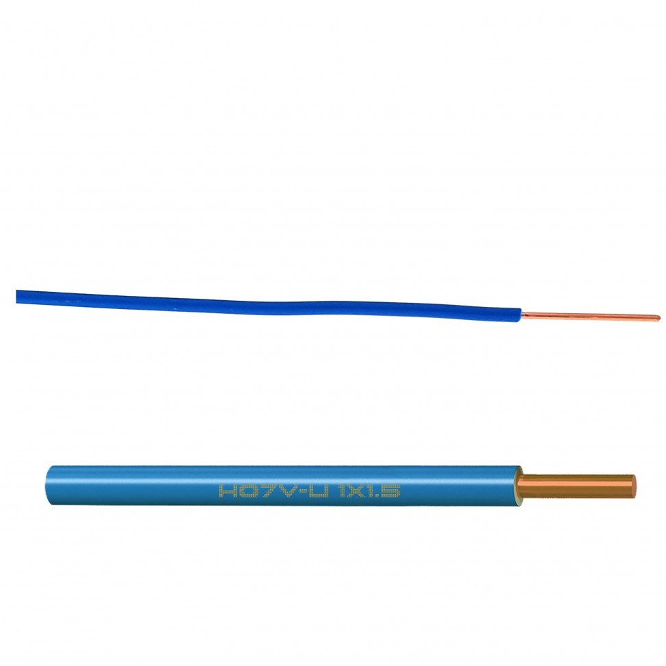 Cabo Ho7 V-U 1x1.5mm² Azul 1m — foto 2