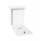 Caixa de correio exterior individual em PVC, branco, tamanho A4 — foto 2