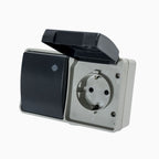 Tomada 2p+T + Interrutor Ip 54 — foto 2