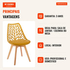 Cadeira Vavin — Mostarda — Infografia — vantagens