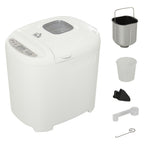 Máquina de Pão Automática com 11 Programas para Pães e Doces com Tela de LCD Temporizador programável de 13 horas em Aço Inoxidável 29,6x23,3x29,2 cm Branco — foto 1
