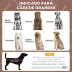 Cama para Cães Elevada com Toldo Cama para Cães Médios com Estrutura de Aço e Bolsa de Transporte para Interior e Exterior 106x76x94 cm Marrom Claro — foto 4