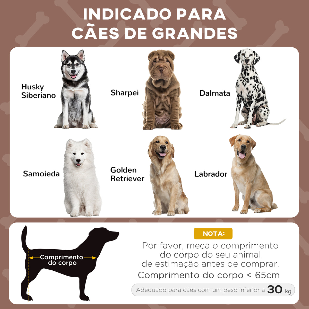 Cama para Cães Elevada com Toldo Cama para Cães Médios com Estrutura de Aço e Bolsa de Transporte para Interior e Exterior 106x76x94 cm Marrom Claro — foto 4