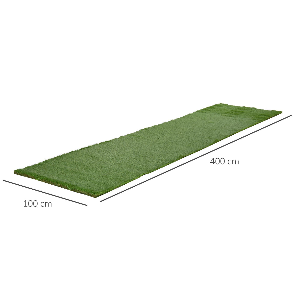 Relva Artificial 40 mm Rolo de Relva Artificial de 1x4 m Realista com Orifícios de Drenagem para Varanda Jardim Pátio Verde — foto 3