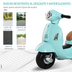 Mota elétrica para crianças com licença acima de 18 meses com faróis buzina e 4 rodas licenciadas 66,5x38x52 cm Verde — foto 5