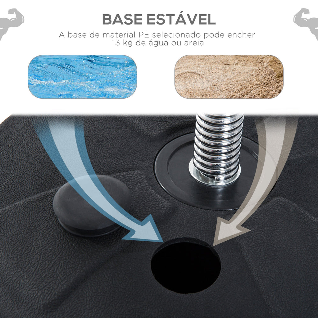 Saco de Boxe de Pé Punching Ball com Altura Ajustável em 4 Níveis 126-144 cm Base Preenchível e Luvas de Boxe para Adultos e Adolescentes Preto — foto 6