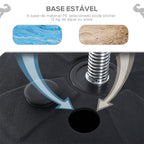 Saco de Boxe de Pé Punching Ball com Altura Ajustável em 4 Níveis 126-144 cm Base Preenchível e Luvas de Boxe para Adultos e Adolescentes Preto — foto 6