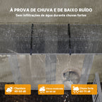 Marquise para Portas e Janelas 295x90 cm Marquise com Proteção para Sol e Chuva com Painéis de Policarbonato e Liga de Alumínio Transparente — foto 5