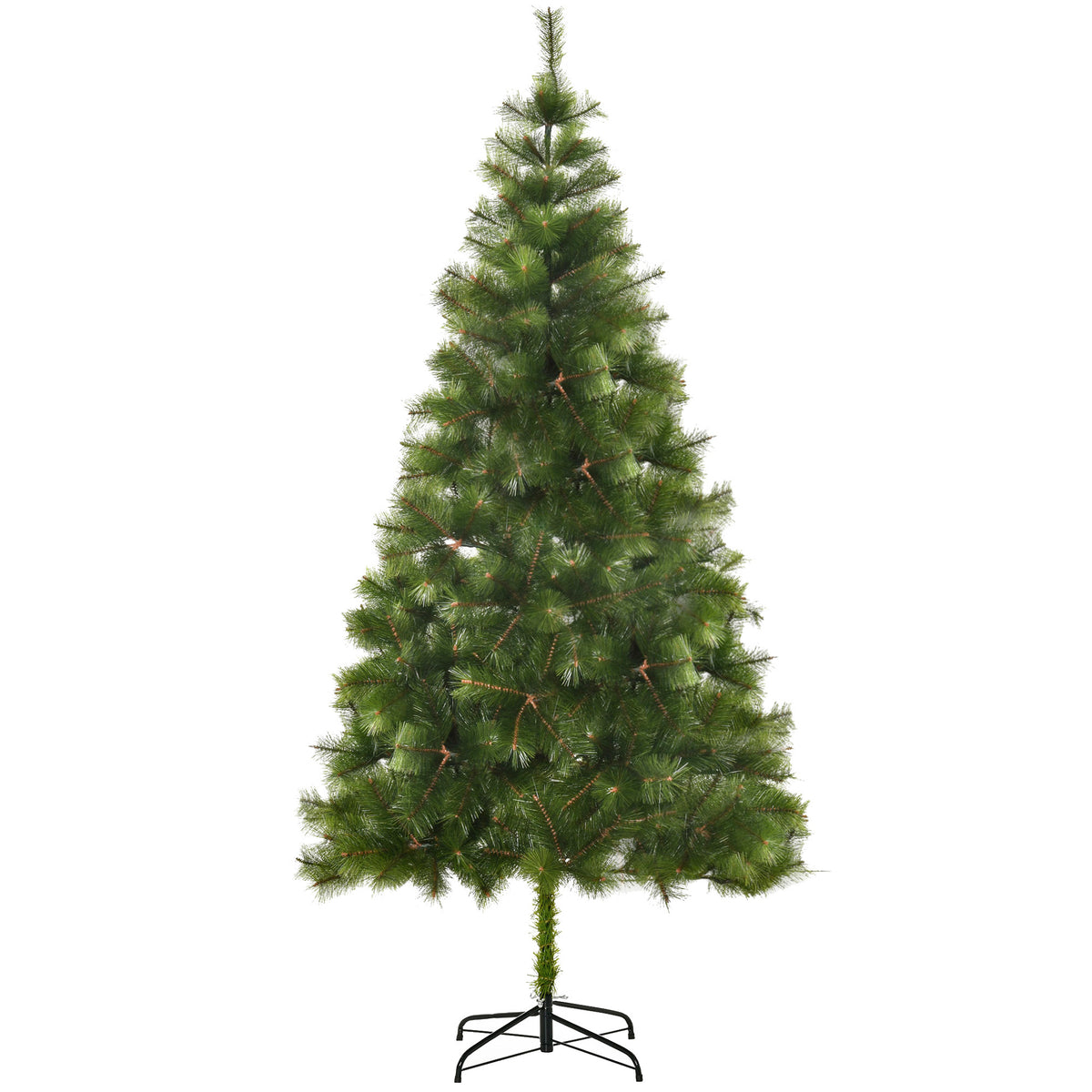 Árvore de Natal 210cm Árvore de Natal Artificial com 505 Ramos e Suporte Metálico Decoração De Natal Ø90x210cm Verde — foto 1
