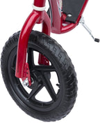 Trotinete com 2 Rodas de 12 Polegadas Trotinete para Crianças com Guiador Ajustável Freio e Cavalete Carga Máxima 100kg 120x52x80-88cm Vermelho — foto 8
