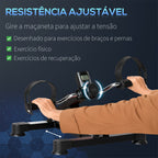 Mini Bicicleta Estática de Exercícios Mini Bicicleta Estática com Altura e Comprimento Ajustáveis Tela LCD Máquina de Pedalar de Mãos e Pernas 33-43x40x24,5-34,5 cm Preto — foto 5