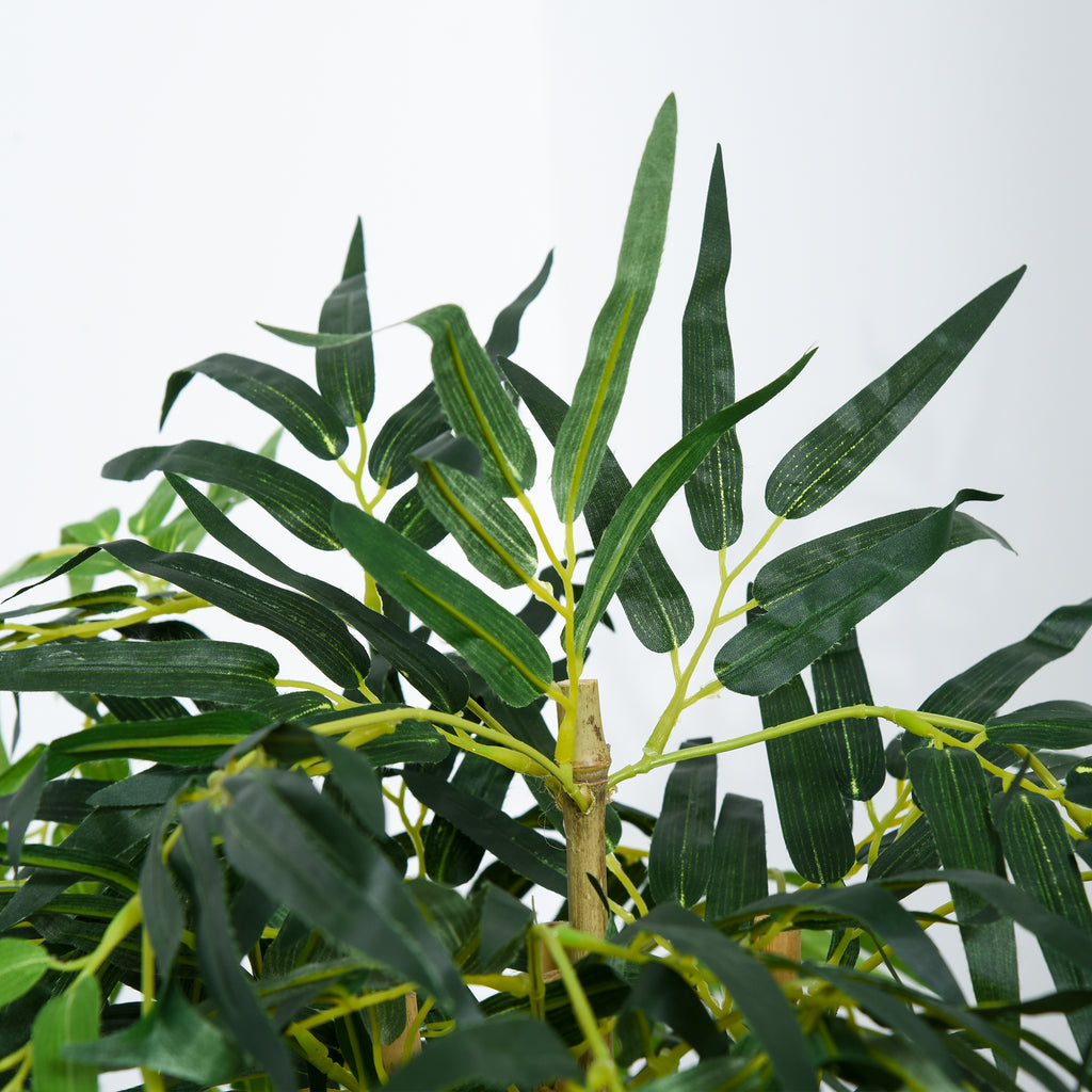 Bambu Artificial 150cm com Vaso Decorativo Planta Sintética Realística Ø18x150 cm Verde — foto 6