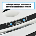 Balde de Lixo Inteligente de Aço Inoxidável 68L com Sensor Infravermelho de Abertura Automática e Contato Manual para Cozinha Dormitório Casa de banho 40,5x29,578cm Prata — foto 5