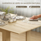Mesa de Refeição Extensível de 140 a 180 cm Mesa de Cozinha Extensível Retangular para 6-8 Pessoas para Sala 140-180x90x75 cm Madeira — foto 6