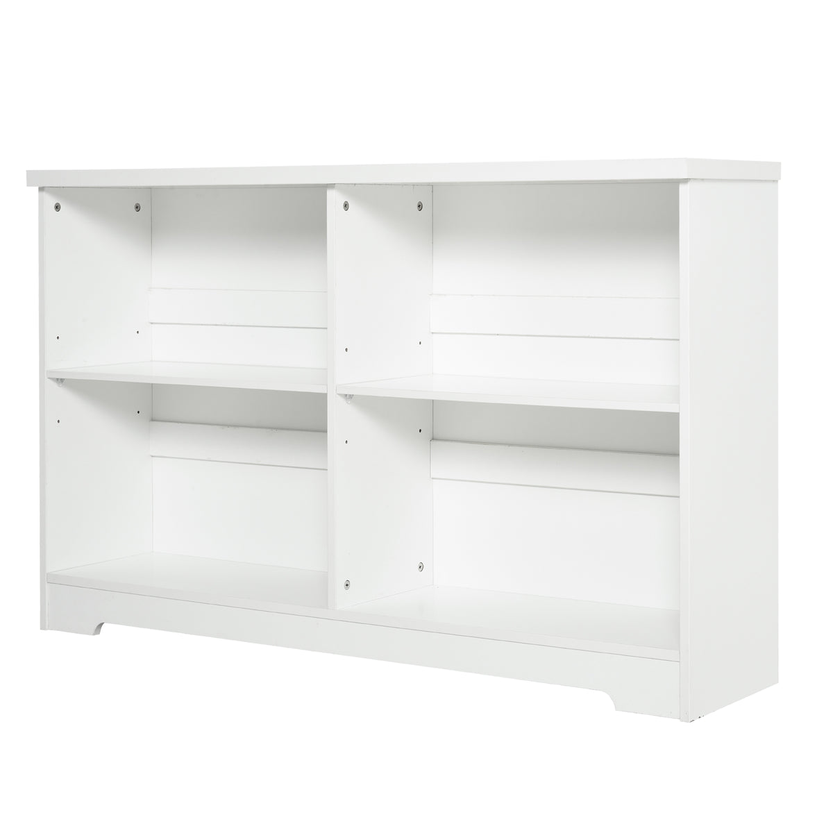 Estante de madeira de4 compartimentos com prateleiras ajustáveis ​​para arquivos 118,2x29,5x76,5 cm — foto 1