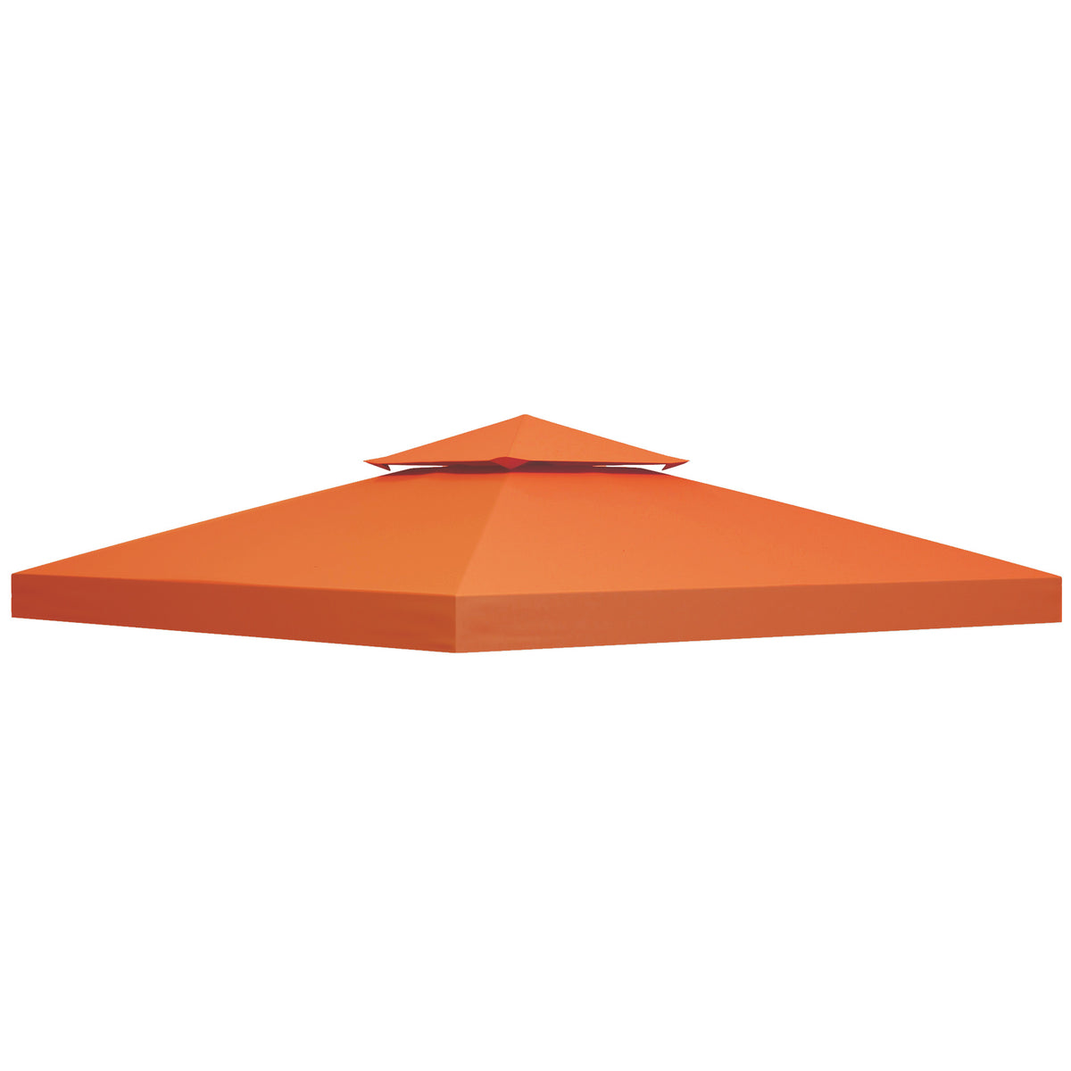 Toldo de Reposição para Gazebo, 3x3 m, Cobertura de Reposição com Teto Duplo, 8 Orifícios de Drenagem e Proteção UV, SOMENTE Toldo de Reposição para Pavilhão Gazebo, Vermelho — foto 1