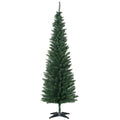 Árvore de Natal Artificial 180cm Ignífugo com 390 Pontas de Ramo PVC e Suporte de Plástico Decoração de Natal para Interiores Fácil de Montar Verde — foto 1
