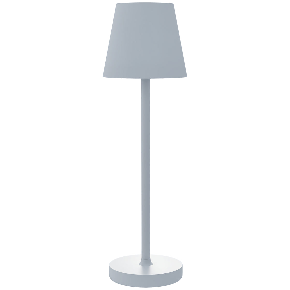 Candeeiro de Mesa com Luzes LED Candeeiro de Mesa Sem Fios Recarregável por USB-C 3 Cores Ecrã de Acrílico para Quarto Sala Ø11,2x36,5 cm Branco - Modelo 2 — foto 1