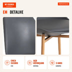 Cadeira Melti — Cinza escuro — Infografia — detalhe