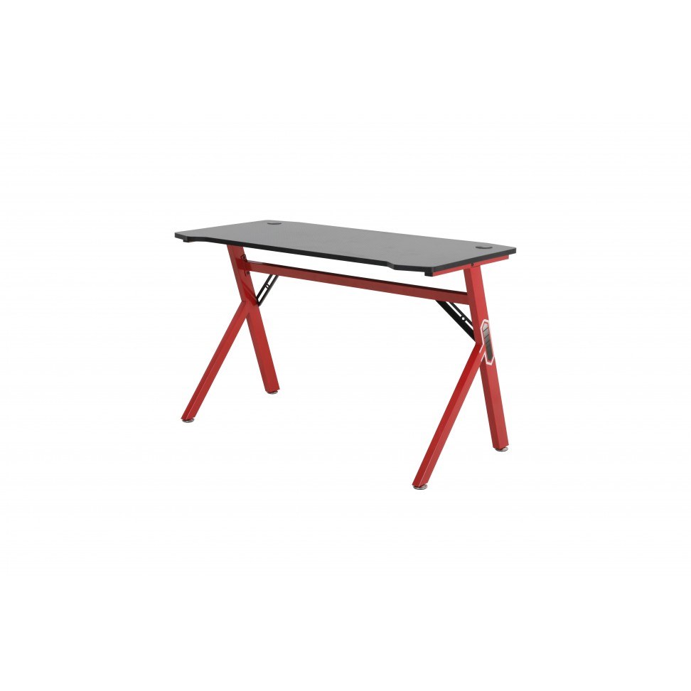 Secretária gaming preta e vermelha 120 cm — foto 3
