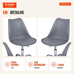 Pack 4 Cadeiras Nova — Cinza escuro — Infografia — detalhe
