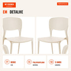 Pack 4 Cadeiras Lanwer — Beige — Infografia — detalhe