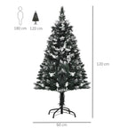 Árvore de Natal 120 cm Árvore de Natal Automática com 222 Ramos 28 Decorações Suporte em Aço Base Dobrável e Removível para Sala Verde — foto 3