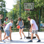 Tabela de Basquetebol para Exterior com Altura Ajustável 206-260 cm Cesta de Basquetebol com Rodas e Base Recarregável para Adolescentes e Adultos Preto — foto 2