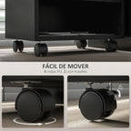 Móvel para Impressora com Rodas Suporte para Impressora com Compartimentos Abertos para Escritório Estúdio 40x30x36 cm Preto — foto 5