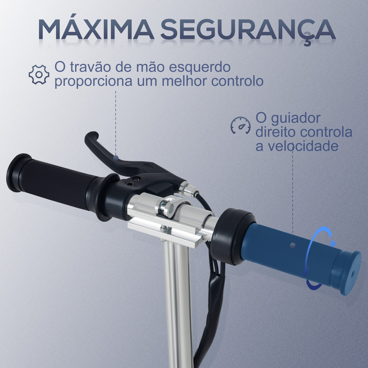 Trotinete Elétrica Dobrável para Crianças e Adolescentes acima de 7 Anos Velocidade de 10km/h Trotinete Elétrica com Guiador Ajustável e Freios Carga Máxima 50kg 78x37x89-95cm Rosa — foto 4